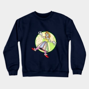 patchwork girl Crewneck Sweatshirt